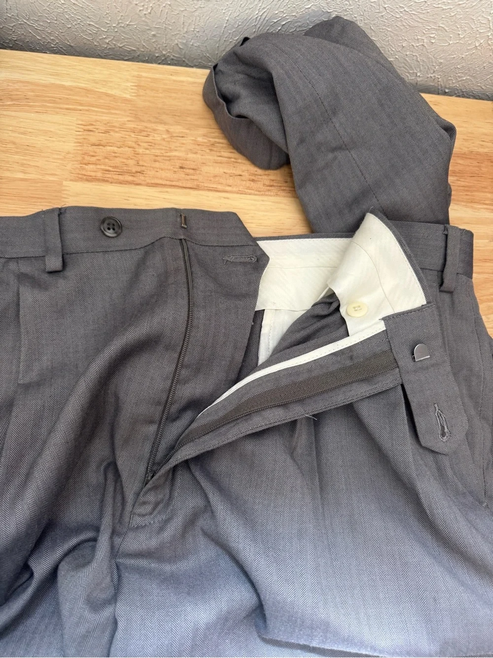 Lauren Ralph Lauren Gray Cuffed Hem Trousers